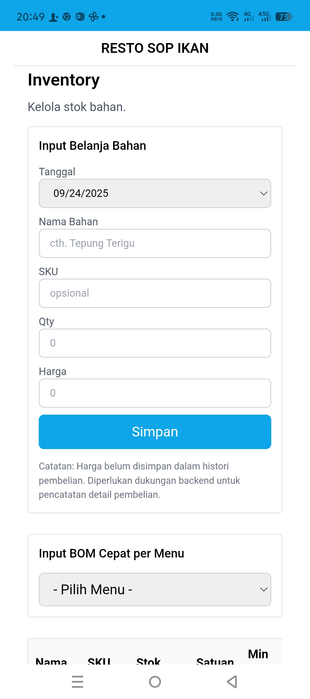 Resto SaaS - POS Restoran, Dapur, Pembayaran, Stok & Laporan